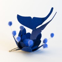 blu fascinator