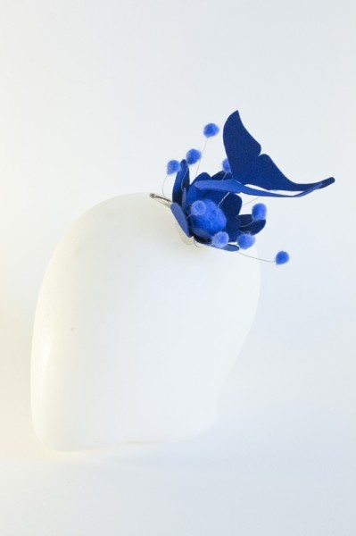 blu fascinator