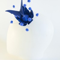 blu fascinator