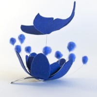 blu fascinator