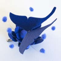 blu fascinator